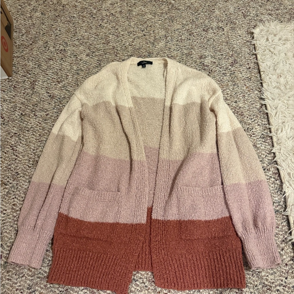 Colorblock Cardigan Sweater